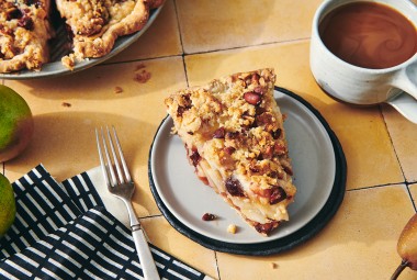Cherry, Almond, and Pear Pie 