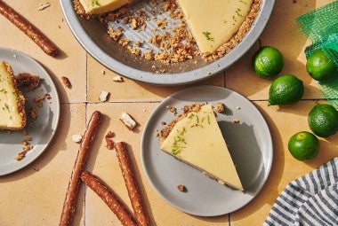 Key Lime Pie with a Pretzel Crust 