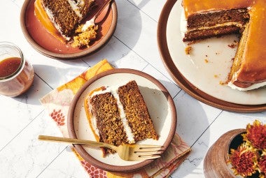 Pumpkin Layer Cake with Cream Cheese Frosting 