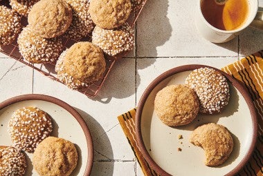 Soft Ginger-Molasses Cookies and Ginger Syrup 