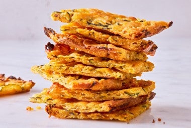 Scarpaccia (Italian Zucchini Tart) stacked high