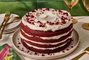 Red Velvet Cake on a plate