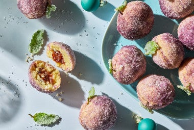 Sugar Plum Cookies on a counter and a plate