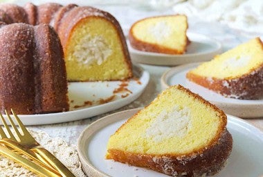 Coconut-Filled Lemon Cake