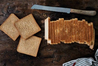 A Smaller 100% Whole Wheat Pain de Mie