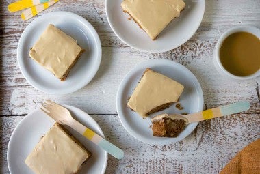 Old-Fashioned Apple Cake with Brown Sugar Frosting 