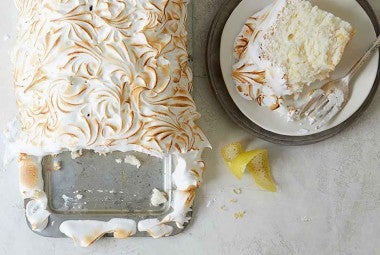 Lemon Meringue Angel Food Cake