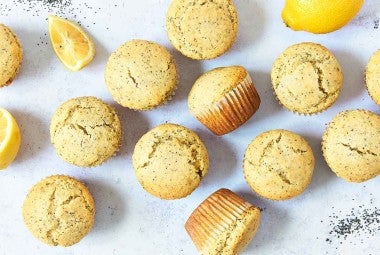 Almond Flour Lemon Poppy Seed Muffins