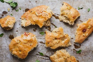 Provolone Oregano Focaccia
