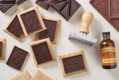 Almond-Dark Chocolate Butter Cookies