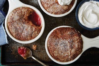 Raspberry Pudding Cake