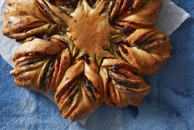 Salami and Herb Star Bread