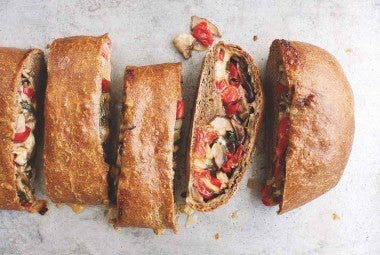 Buckwheat and Mushroom Stromboli