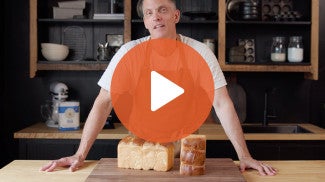 Play Button for Sourdough Milk Bread Video