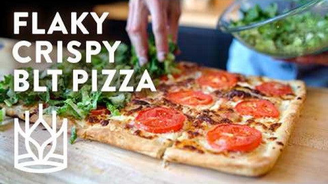 Click to open a video entitled BLT Pizza