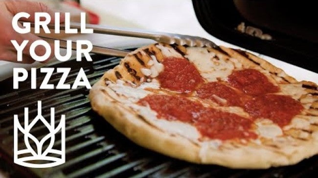 Click to open a video entitled Grilling Pizza Outside This Summer
