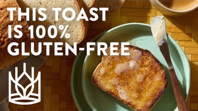Click to open a video entitled Gluten-Free English Muffin Bread