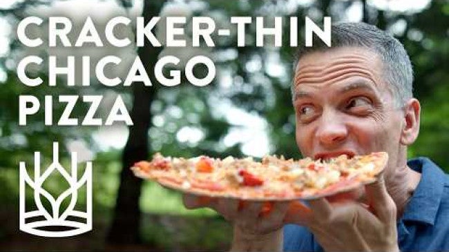 Click to open a video entitled Tavern-Style Pizza