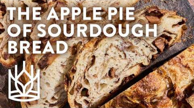 Click to open a video entitled  Apple Cinnamon Sourdough Bread